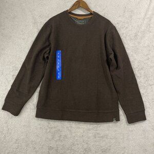 NEW Jachs New York Mens L Brown Crewneck Sweatshirt Polyester/Wool Blend